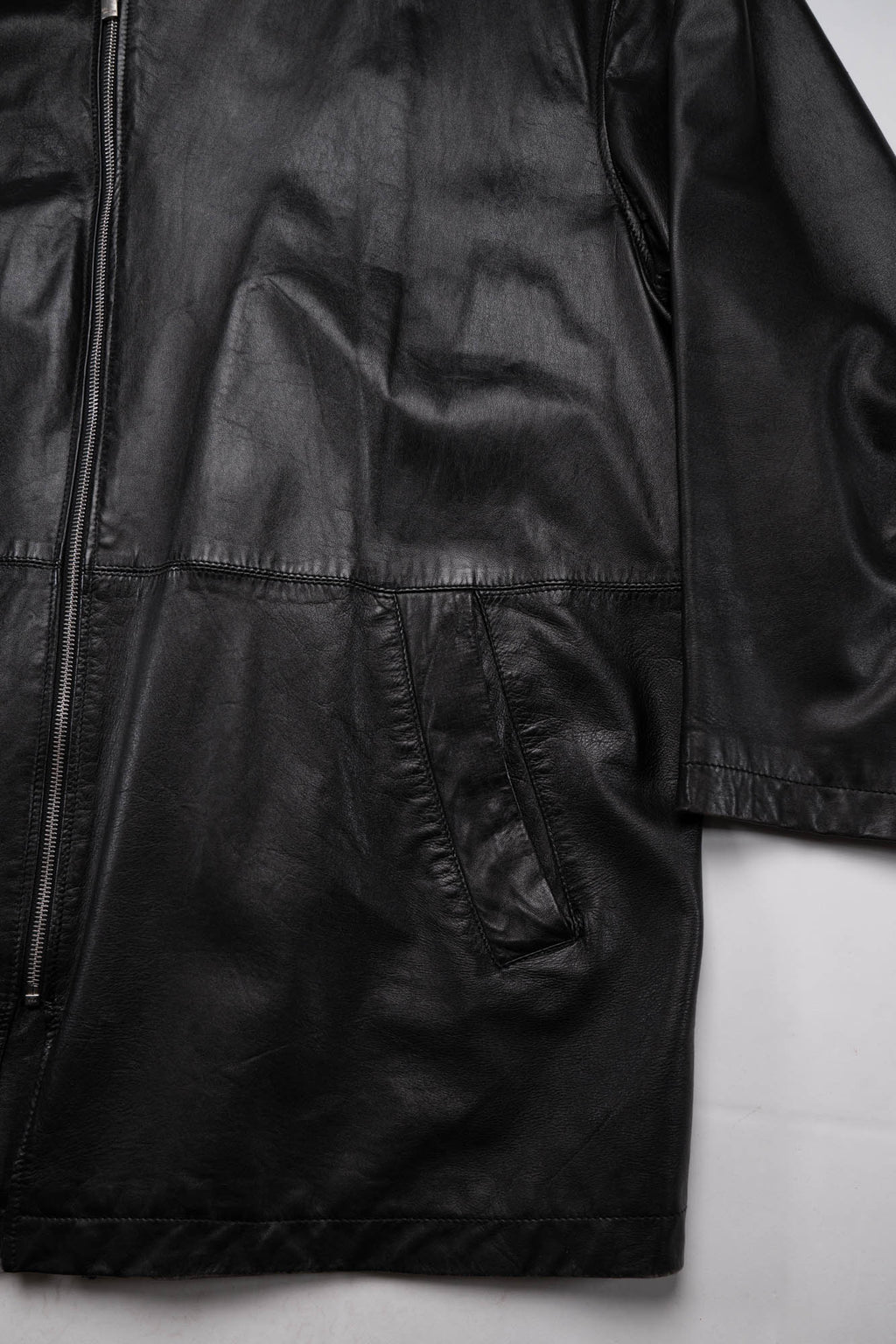 Vintage Doris Hartwich Asymmetric Leather Jacket