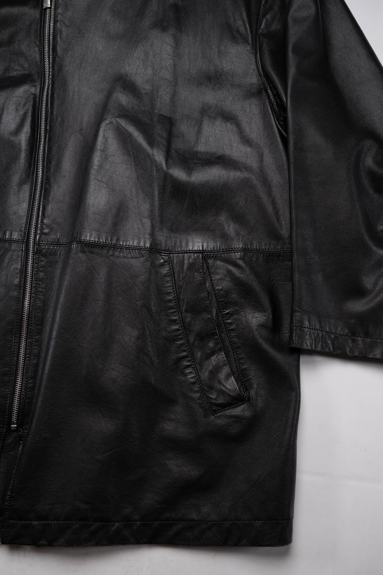 Vintage Doris Hartwich Asymmetric Leather Jacket