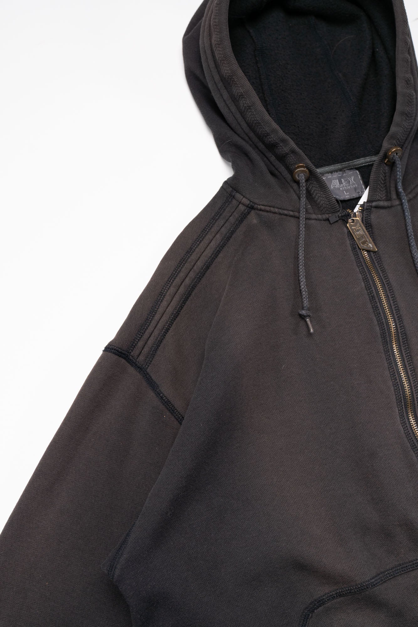 Vintagee Alex Athletics Faded Zip-Hoodie