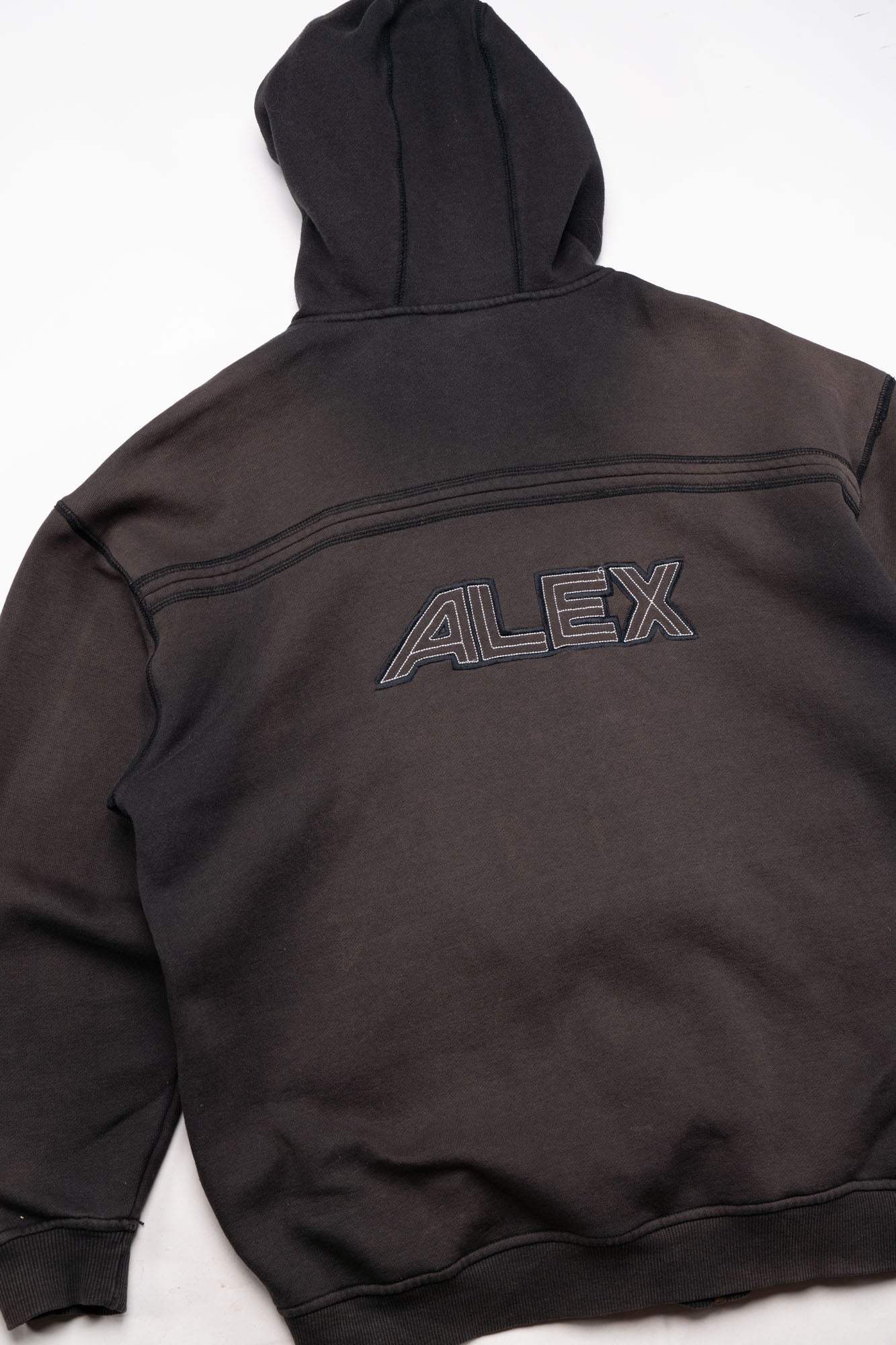 Vintagee Alex Athletics Faded Zip-Hoodie