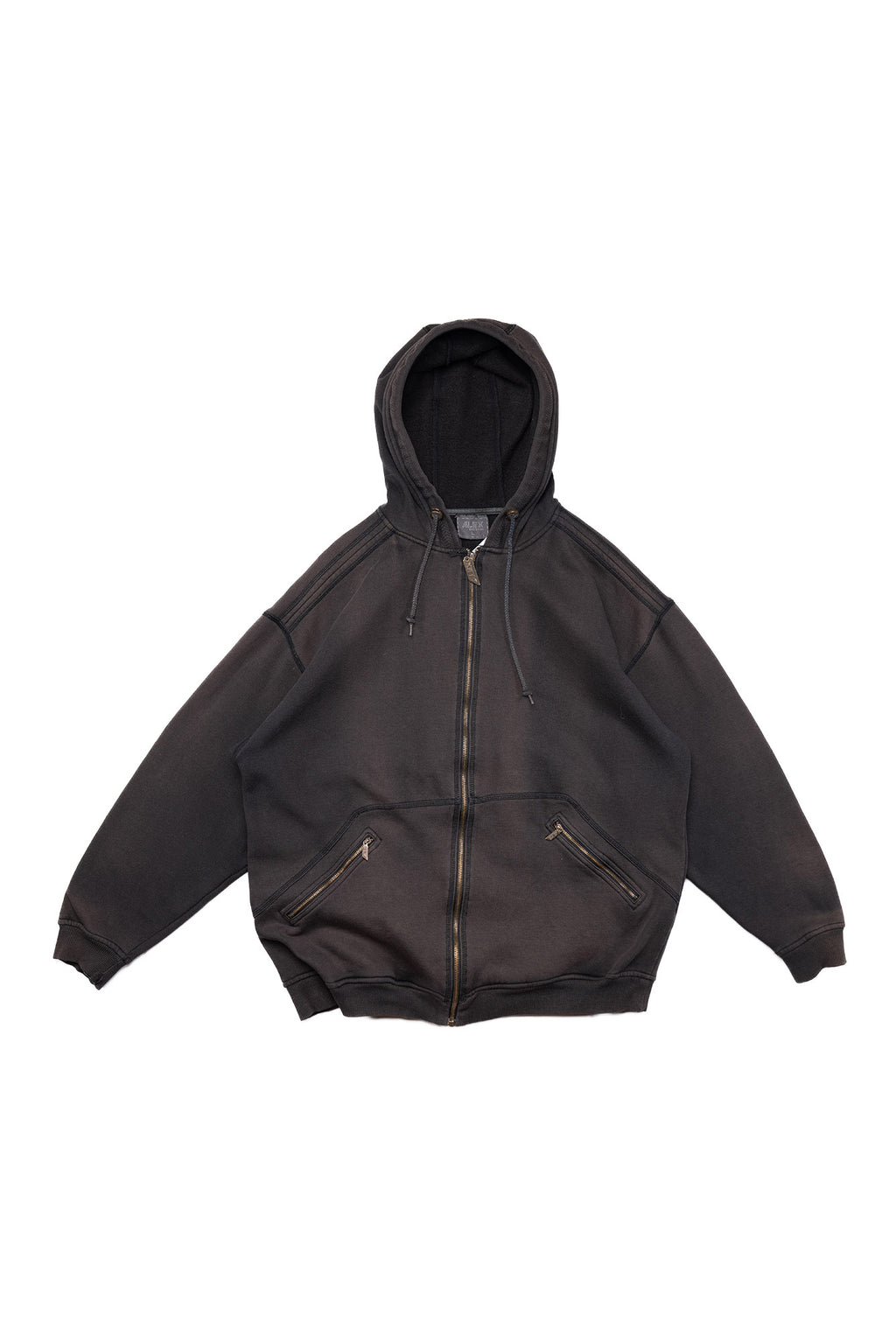 Vintagee Alex Athletics Faded Zip-Hoodie