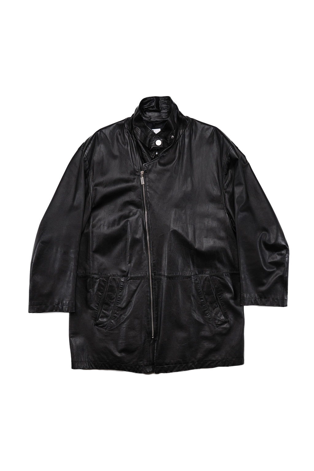 Vintage Doris Hartwich Asymmetric Leather Jacket