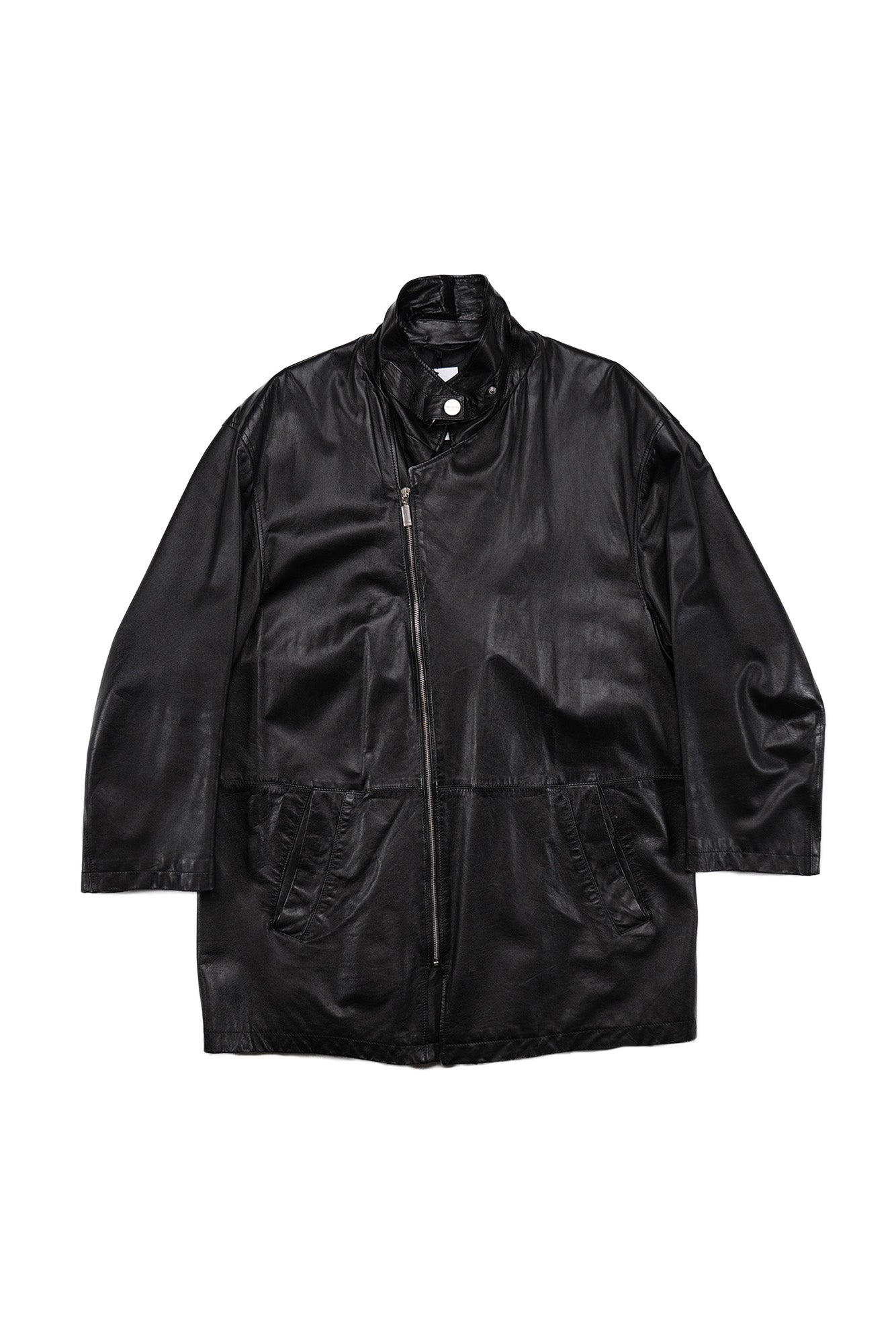 Vintage Doris Hartwich Asymmetric Leather Jacket
