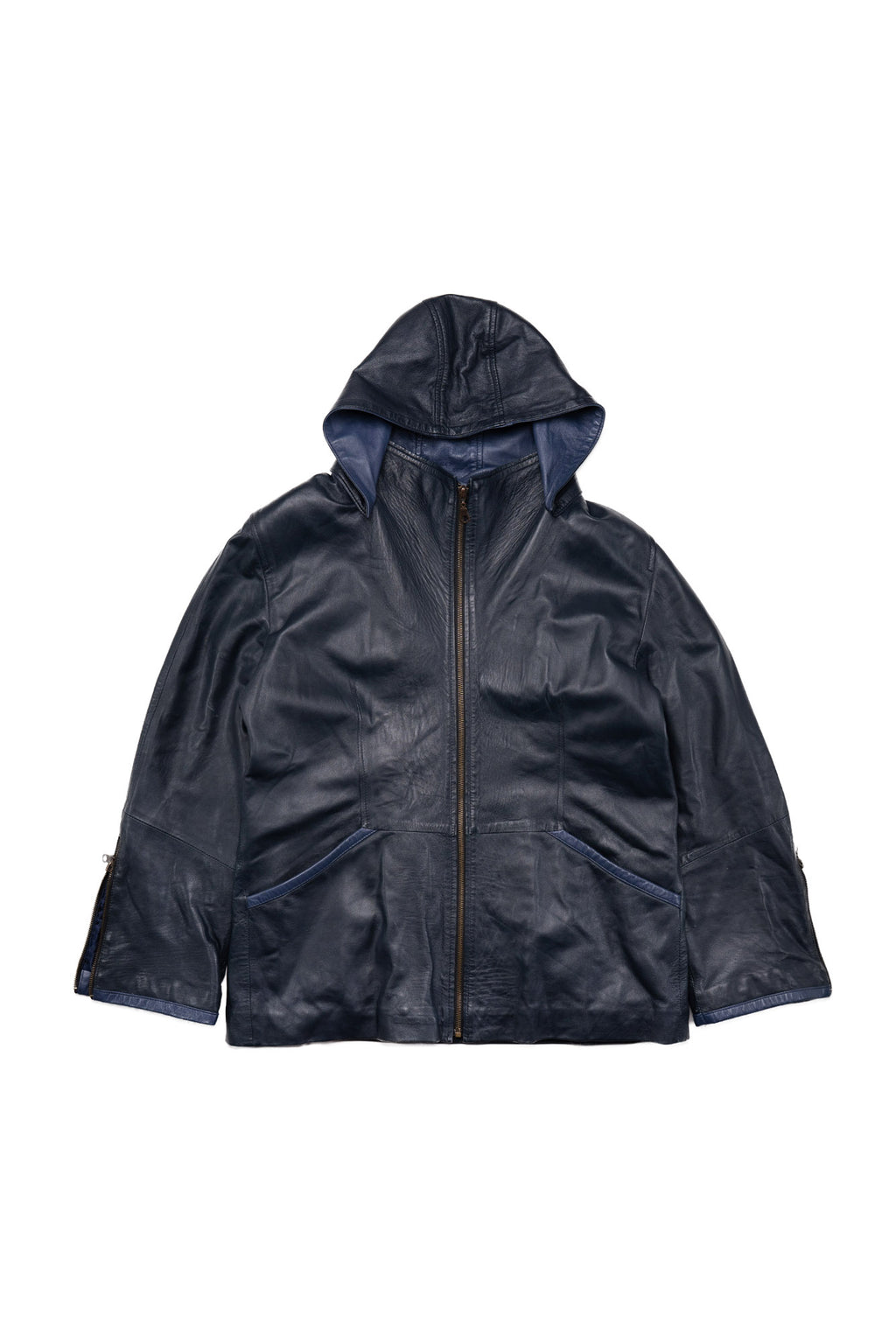 80s Women's Leather Parka