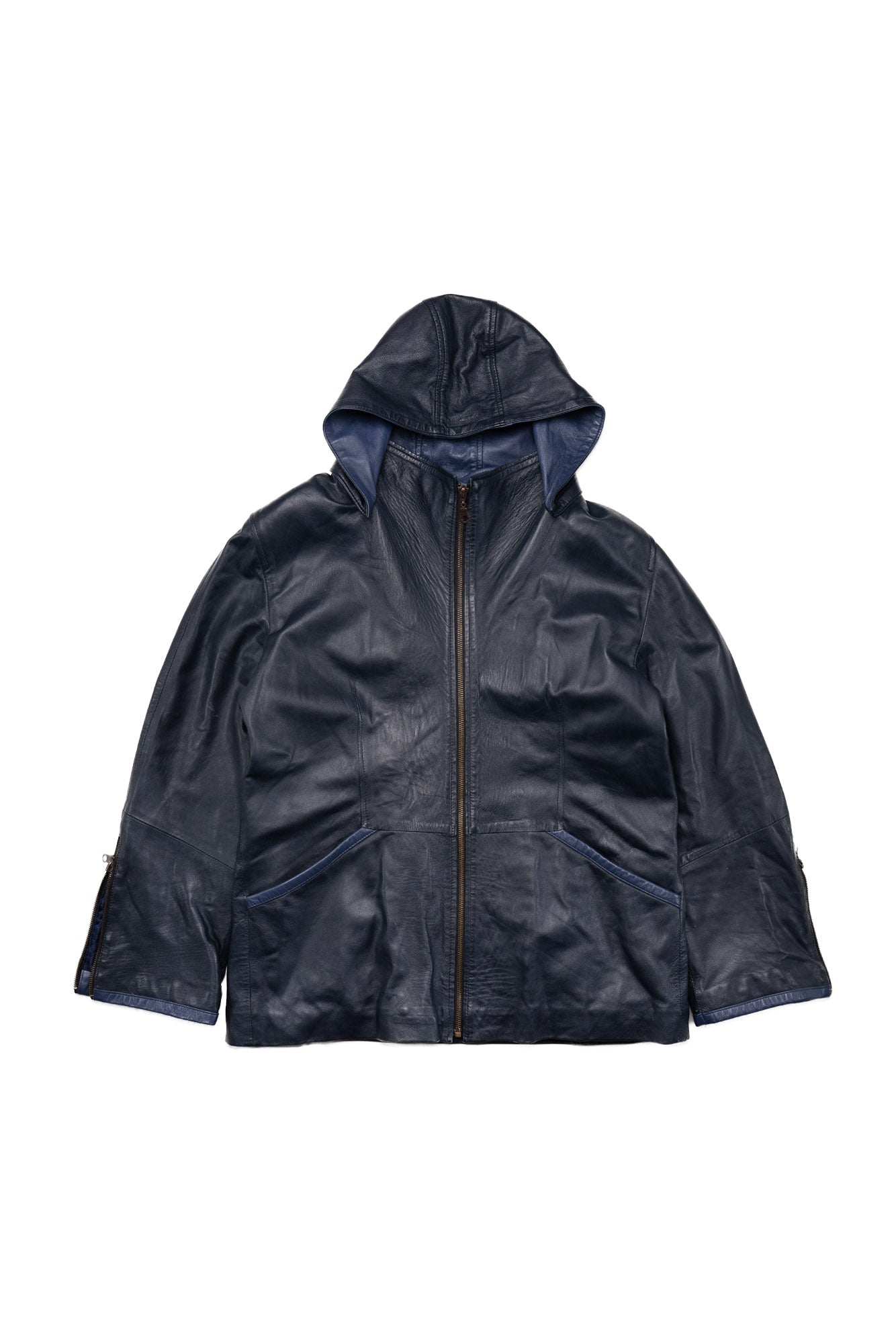 80s Women's Leather Parka