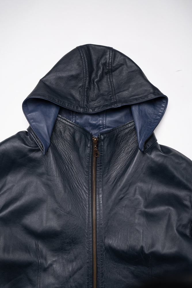 80s Women's Leather Parka