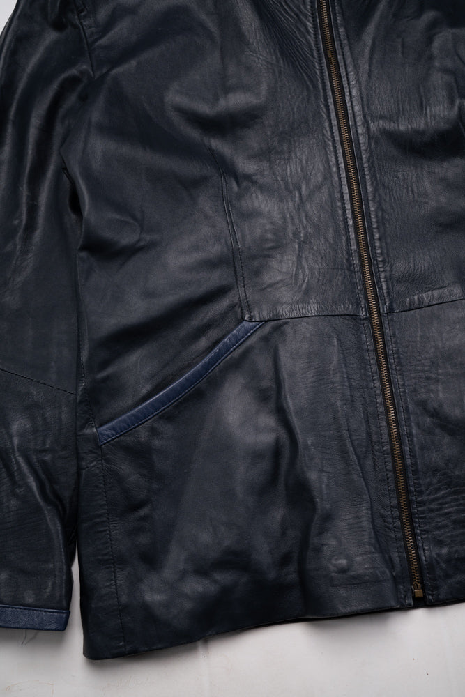 80s Women's Leather Parka