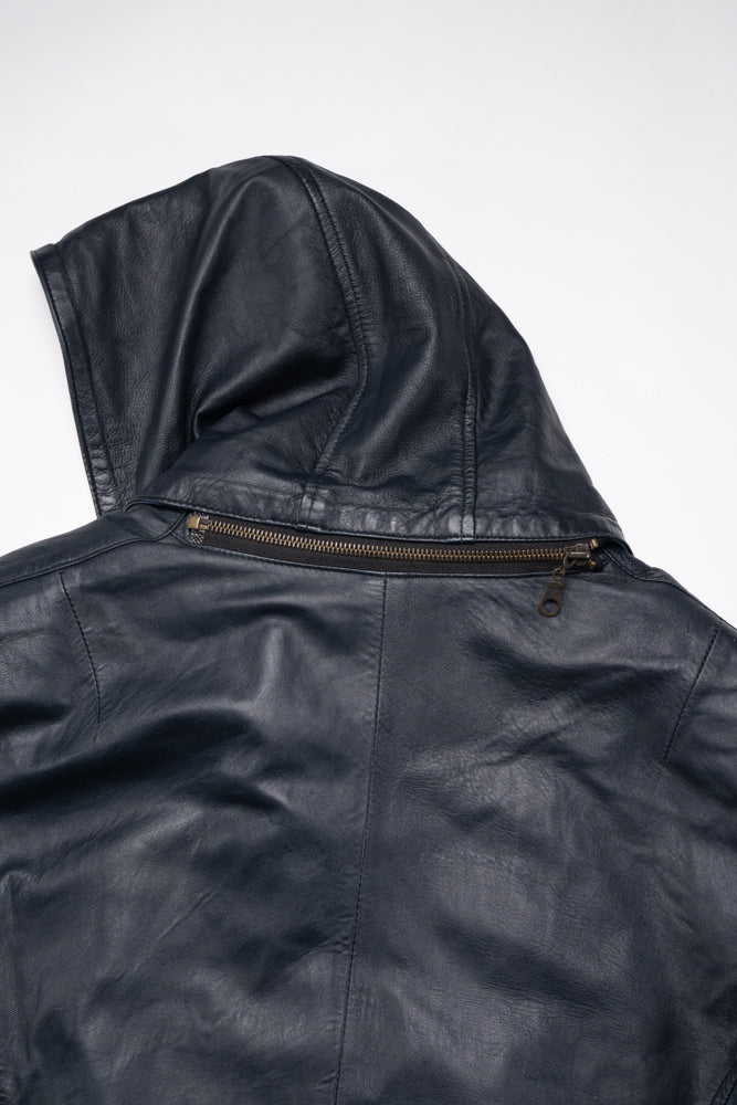 80s Women's Leather Parka